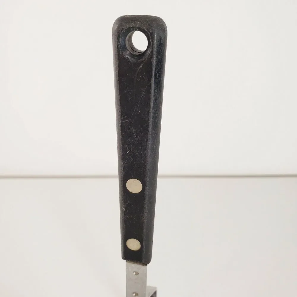 Vtg Ekco Forge Potato Masher Stainless Black Riveted Handle Cooking Utensil